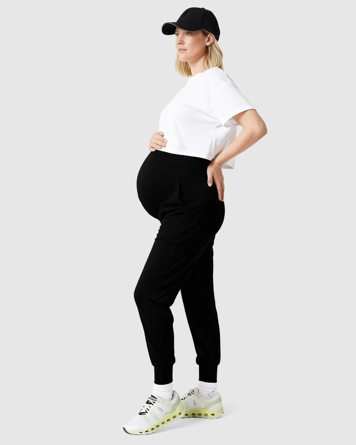 Supportive Slim-Fitting Maternity Joggers