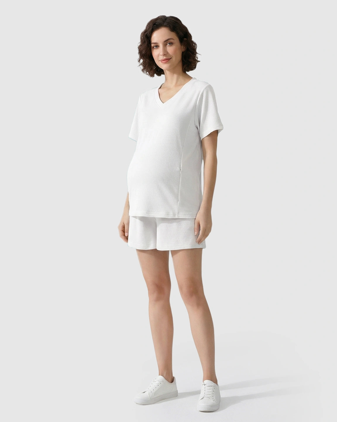 Discreet-Zip Nursing Relaxed Maternity Lounge Set