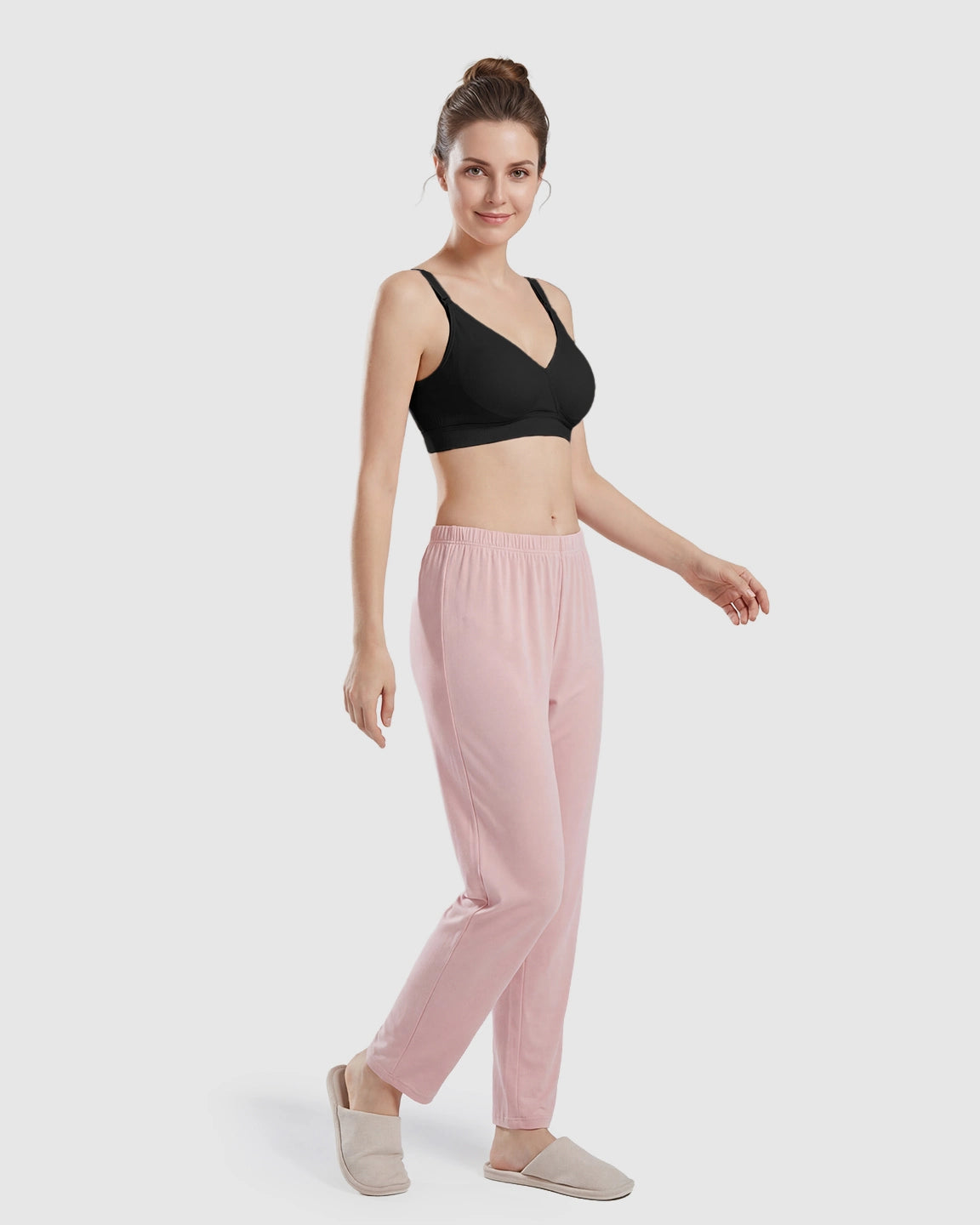 Seamless Cross-Front Wireless Nursing Bra