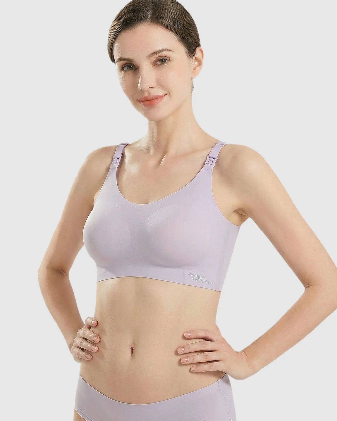 Clip-Down Straps Contoured Nursing Bra