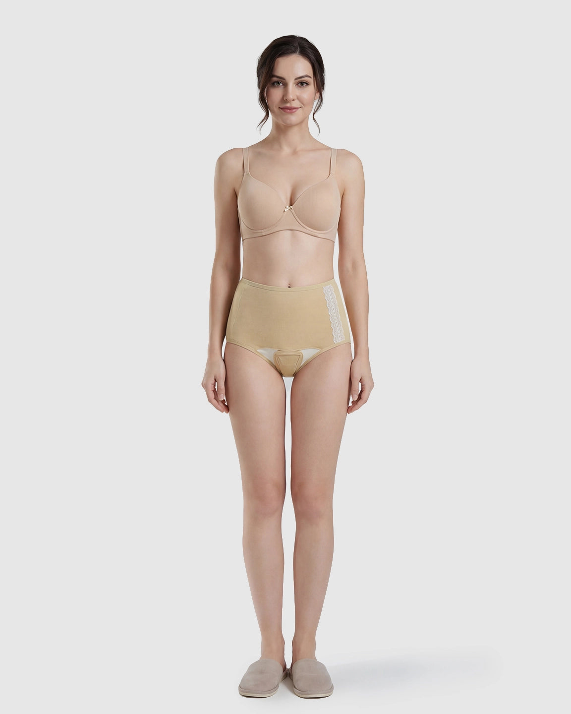 Removable Pad Mid-Waist Menstrual Maternity Panty