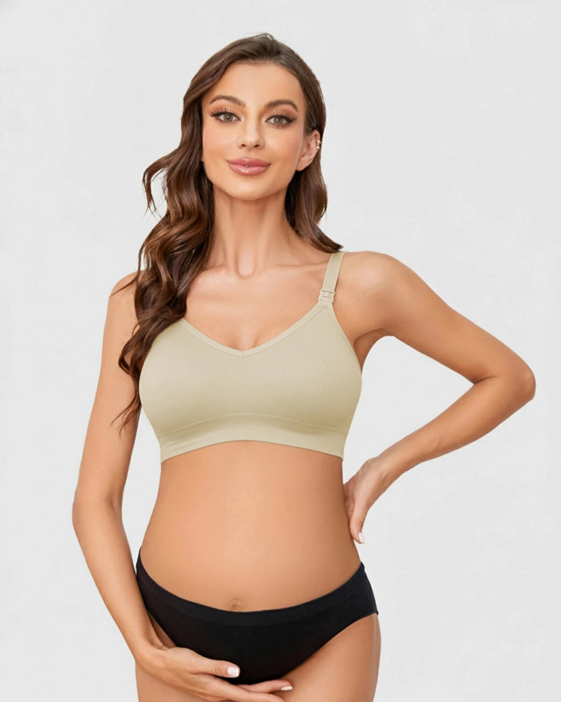 Wireless Front-Open Maternity Nursing Bra