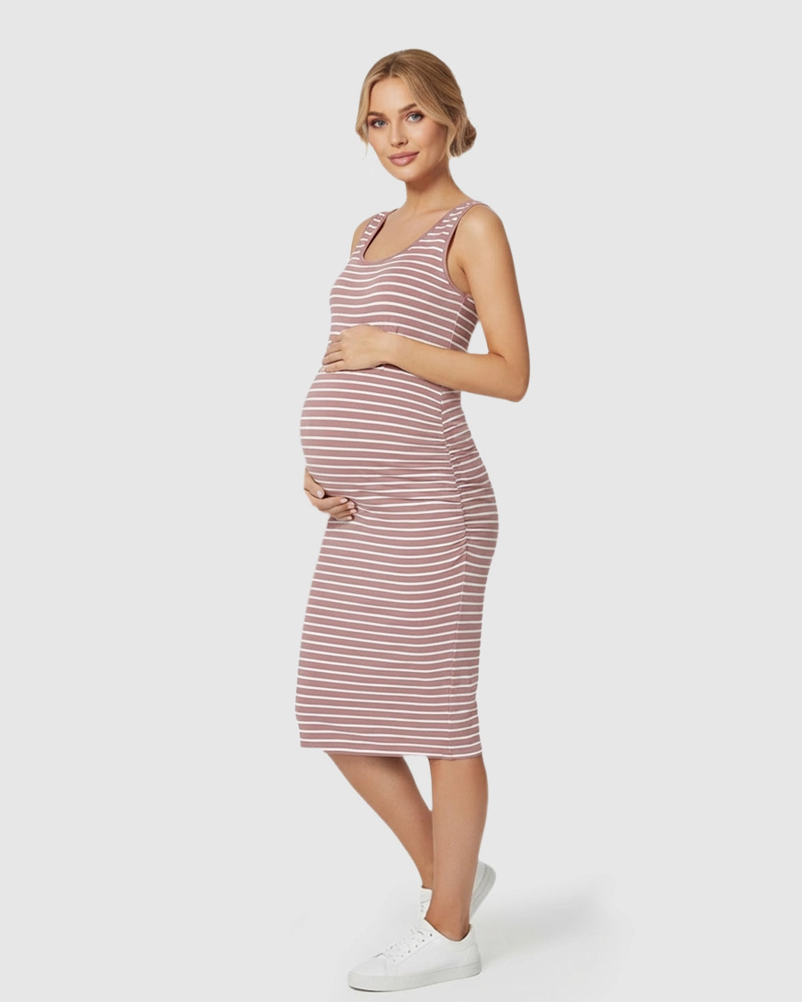 Sleeveless Camisole Bodycon Maternity Dress