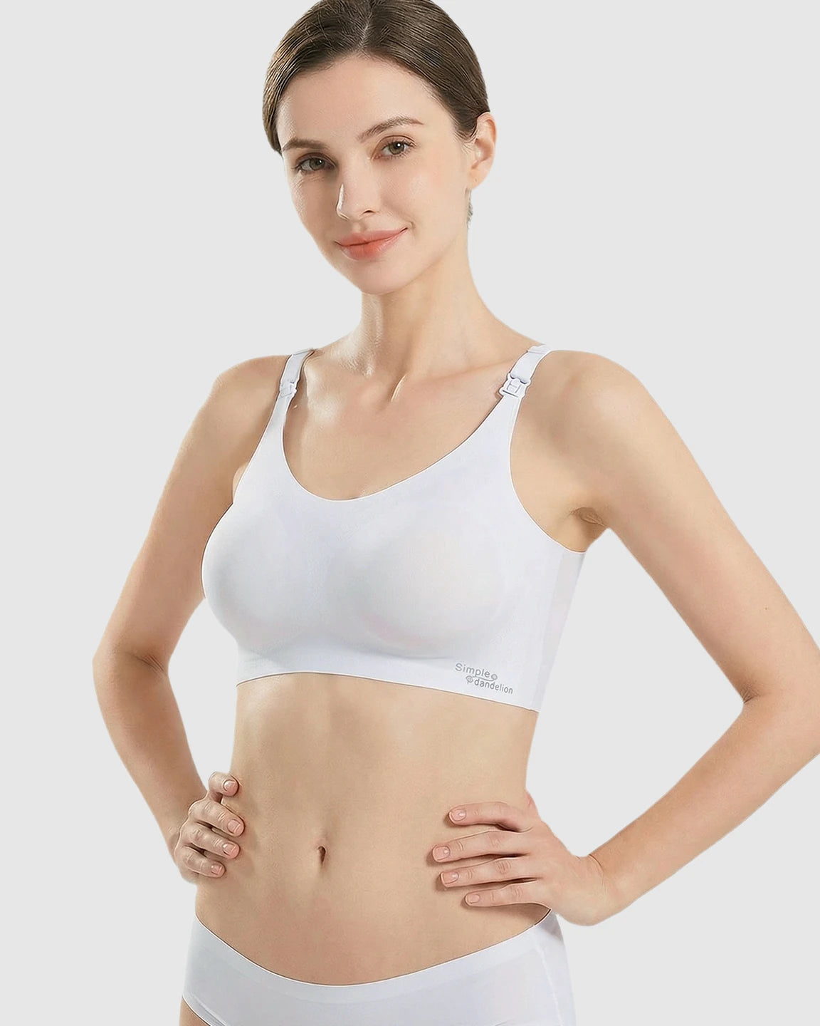 Clip-Down Straps Contoured Nursing Bra