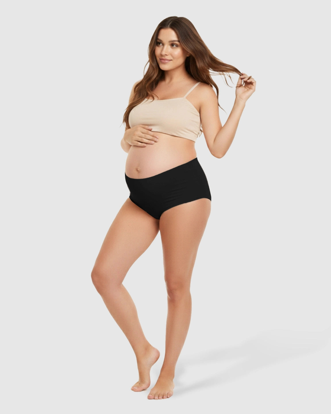 Seamless High-Waist Support Maternity Underwear