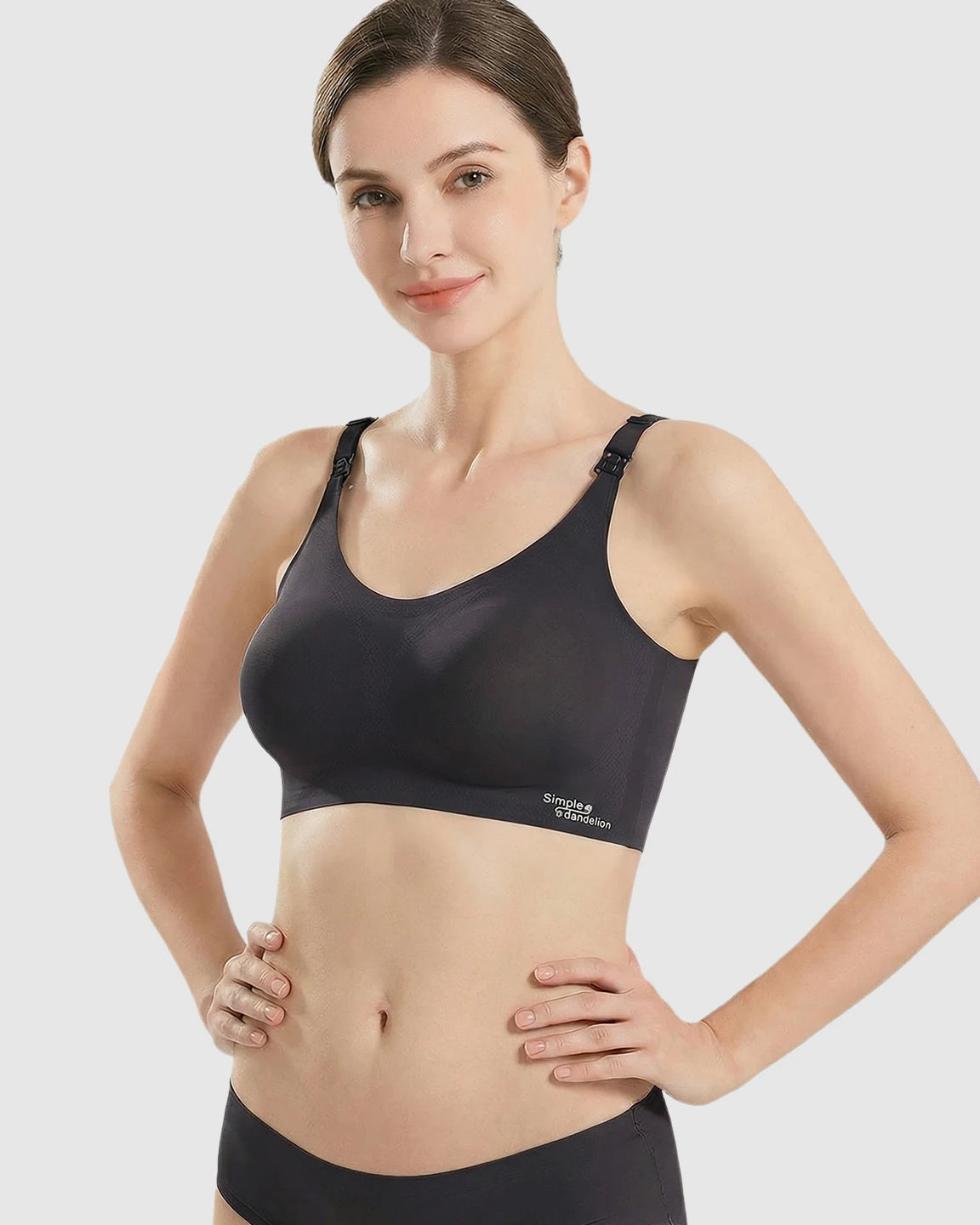 Clip-Down Straps Contoured Nursing Bra