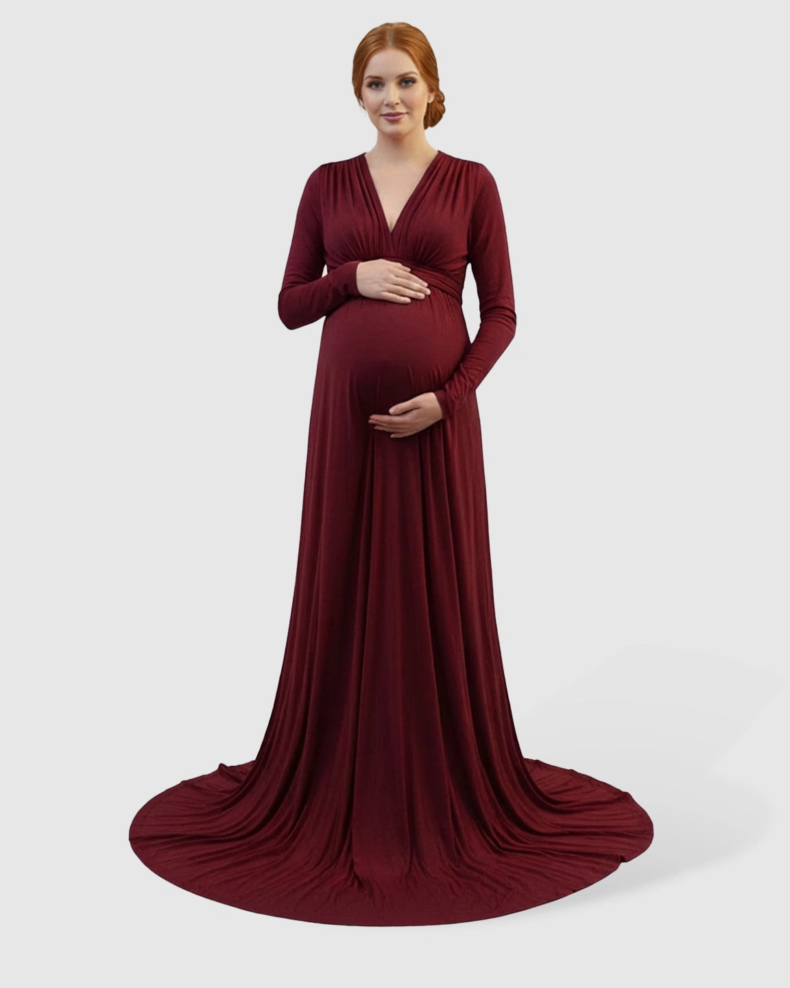 Empire Waist Romantic Style Maternity Photography Gown