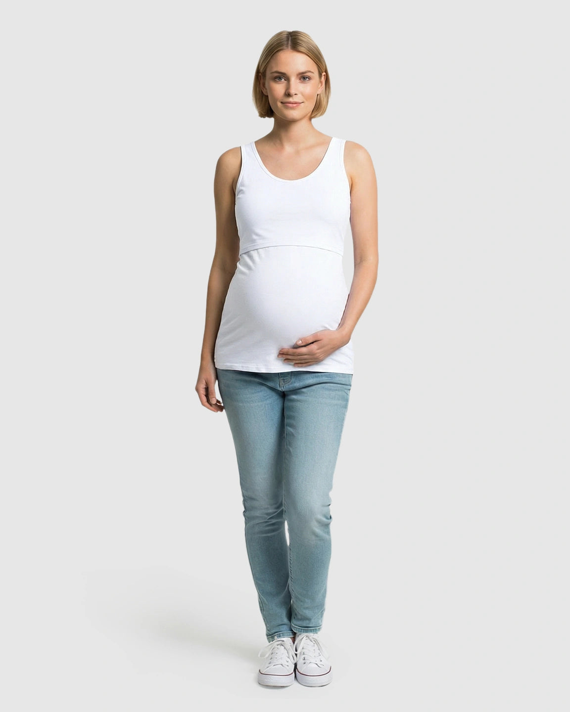 Stretch Nursing-Access Maternity Tank Top