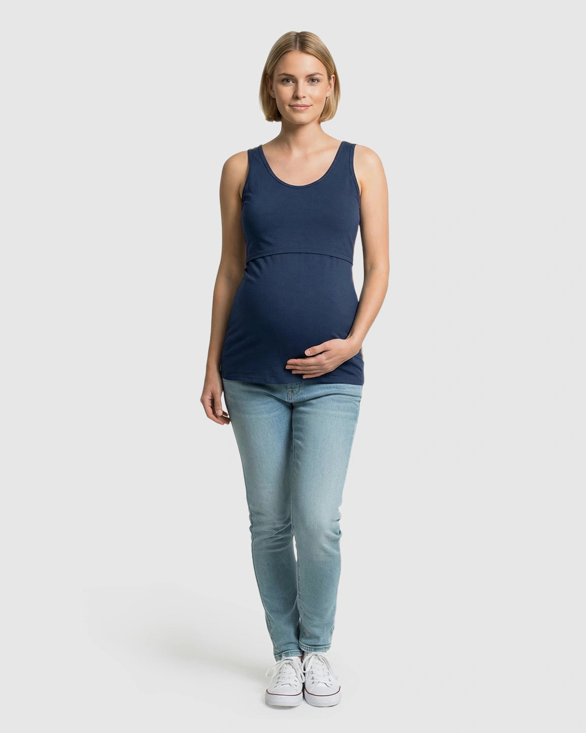 Stretch Nursing-Access Maternity Tank Top