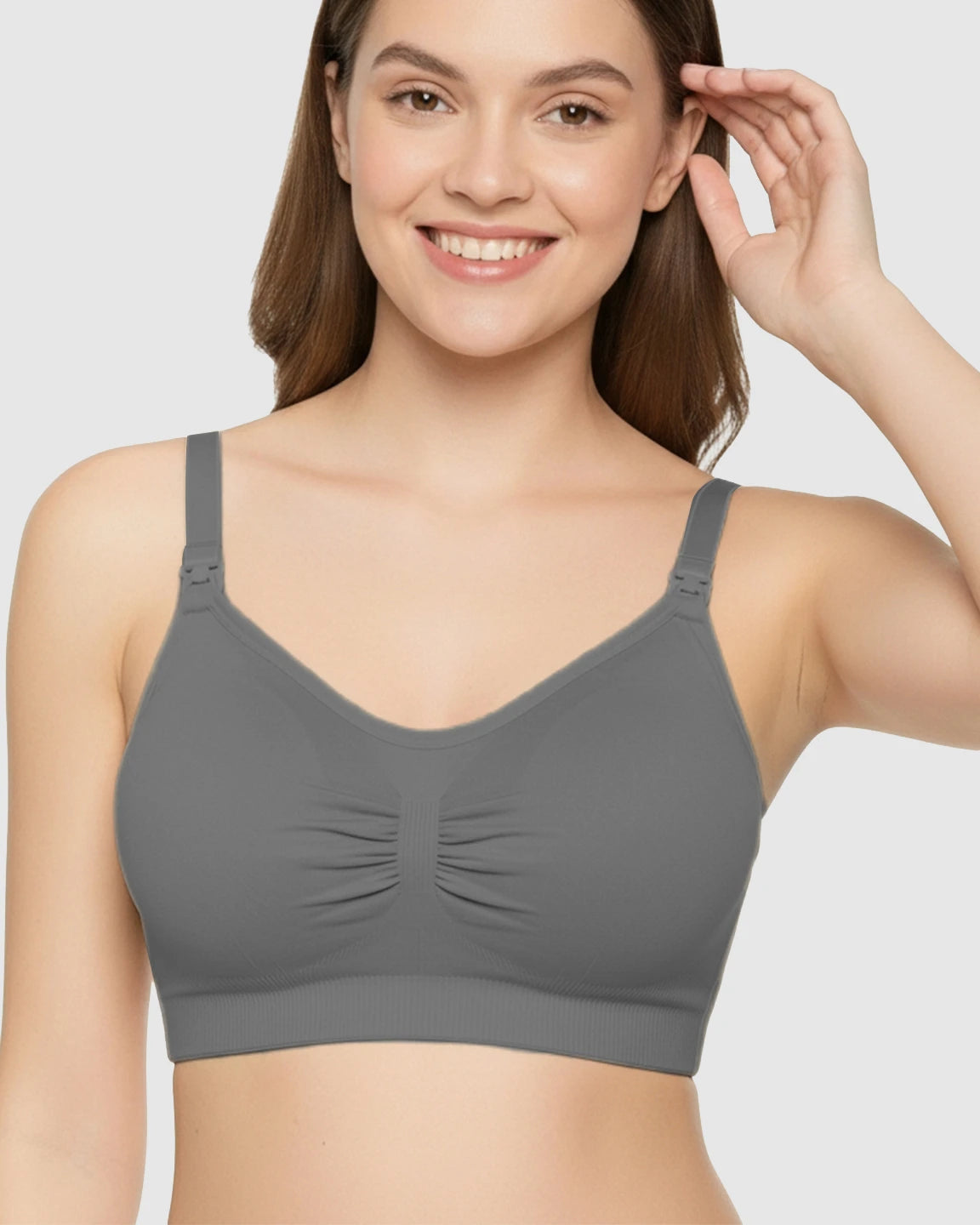 Soft Seamless Front-Open Nursing Bra