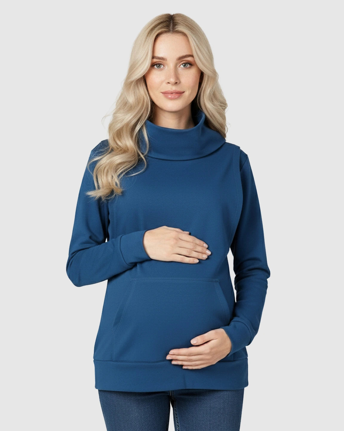 High Cowl Neck Stylish Maternity Nursing Top