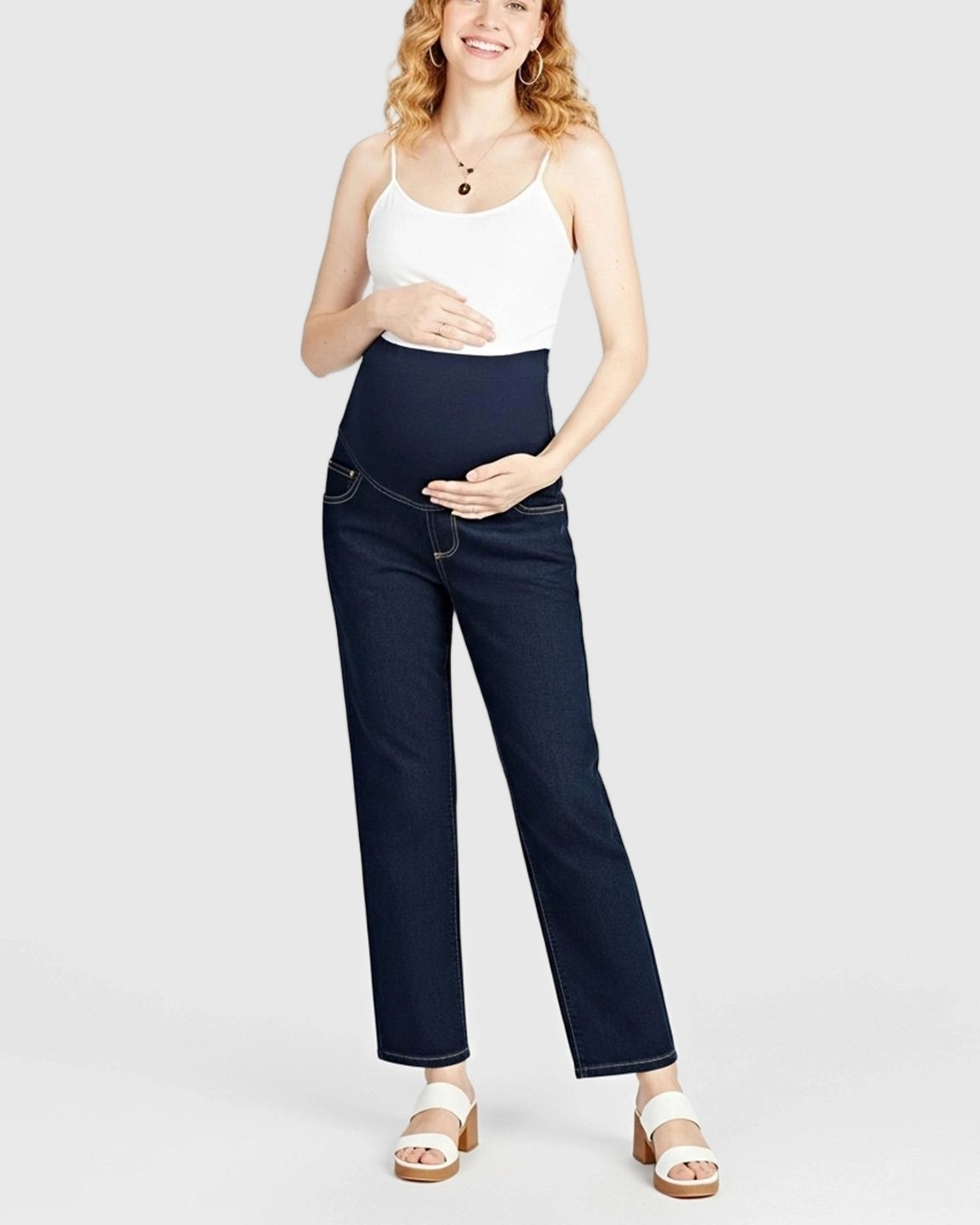 Flared Leg Comfort Fit Maternity Jeans
