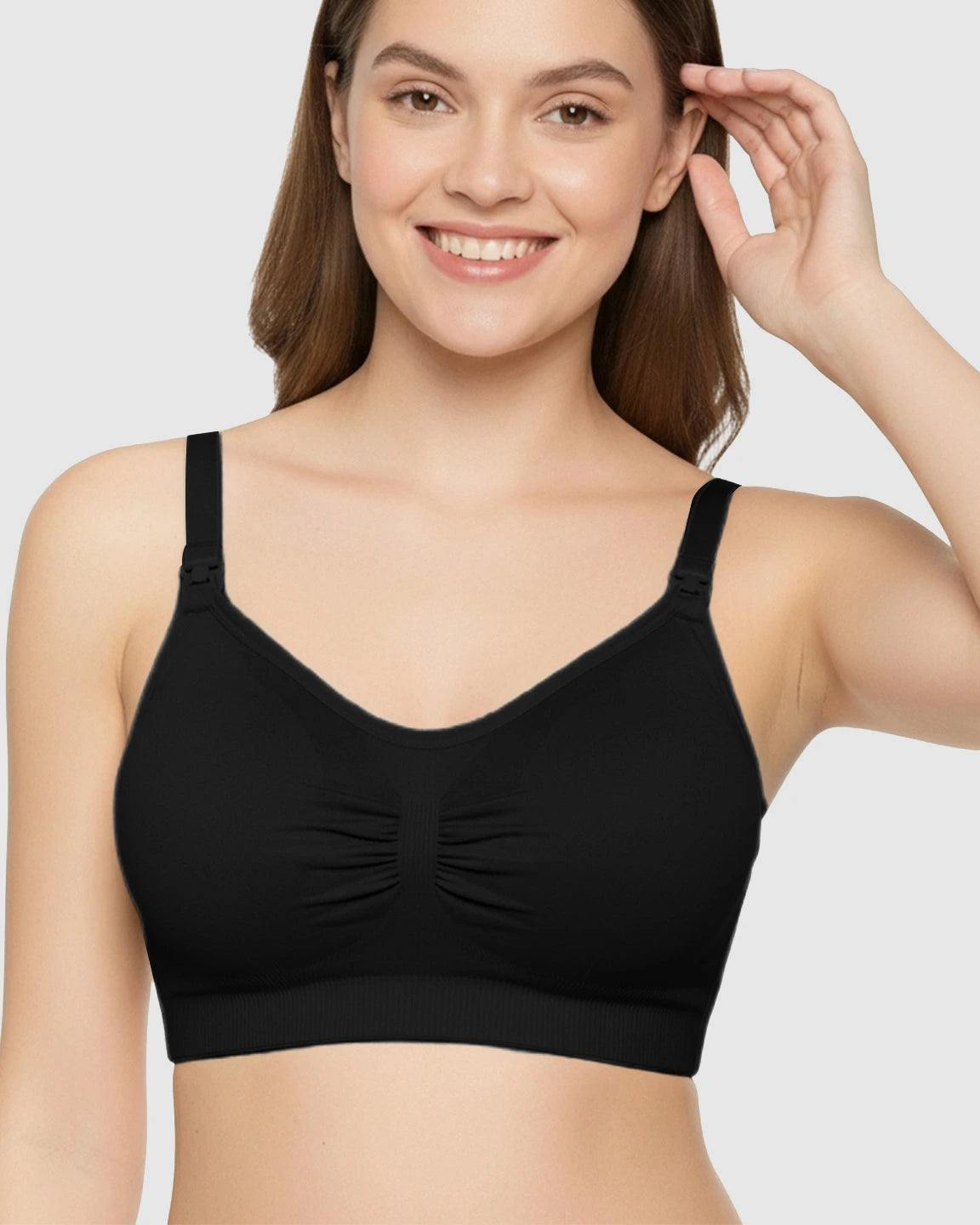 Soft Seamless Front-Open Nursing Bra