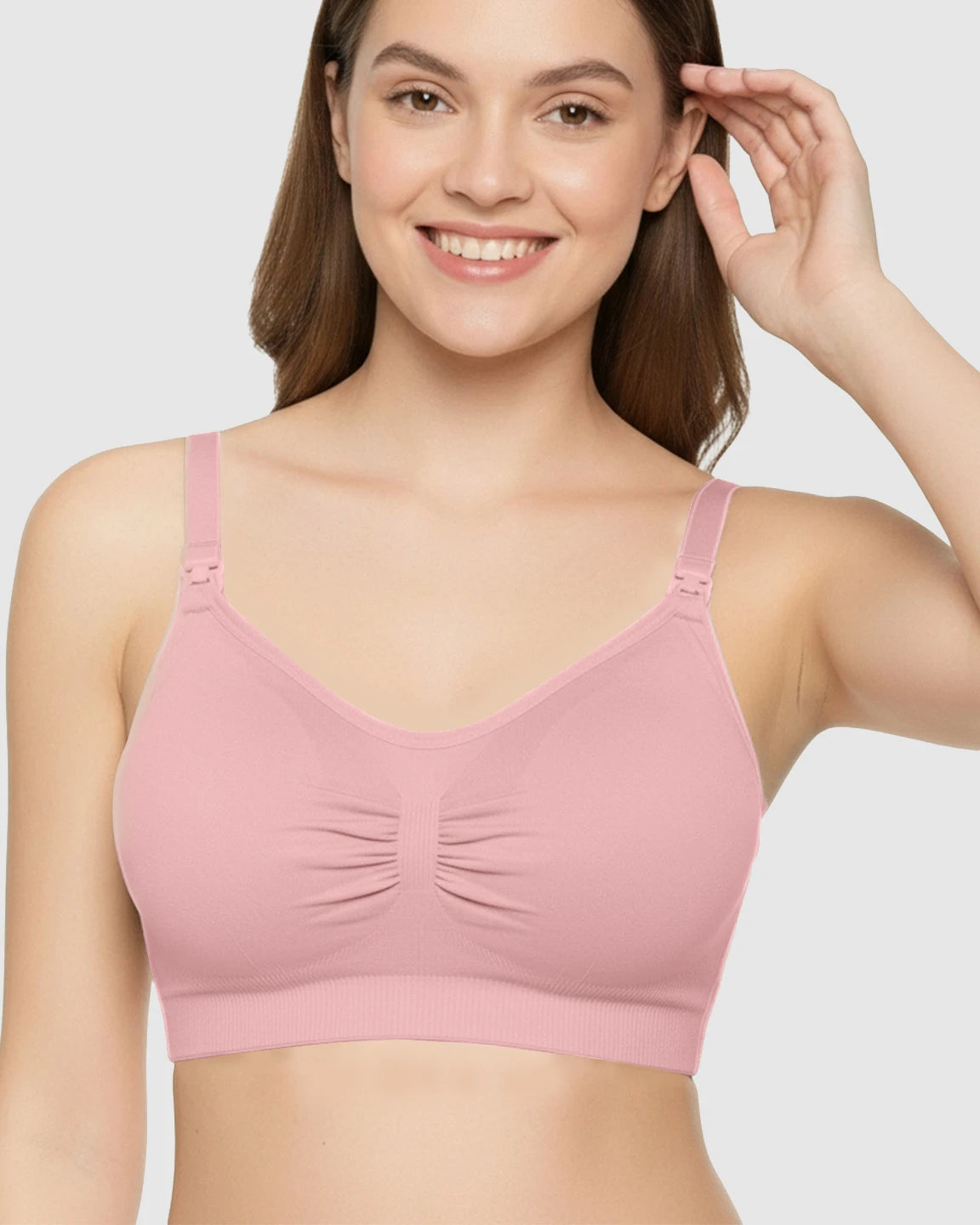 Soft Seamless Front-Open Nursing Bra