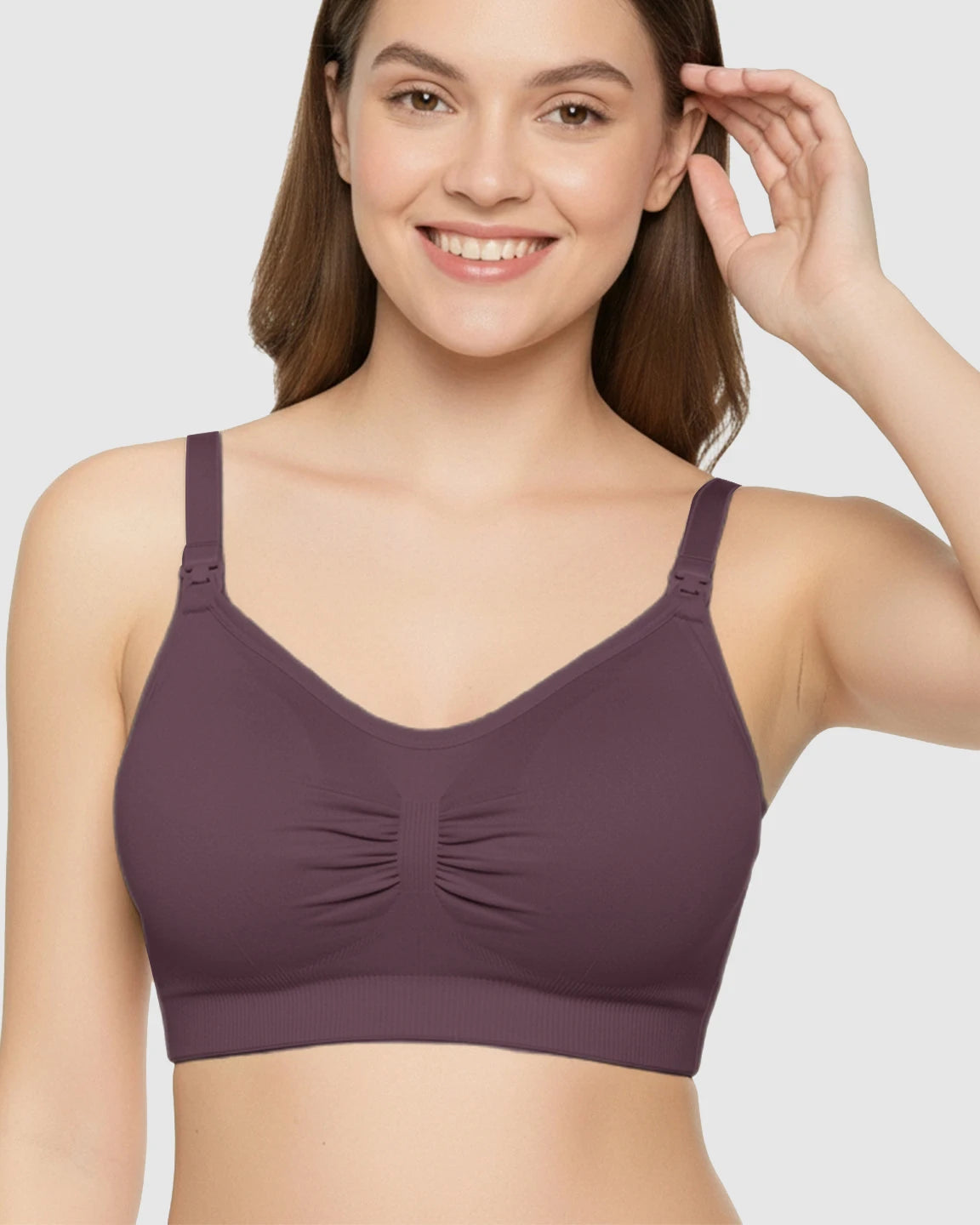 Soft Seamless Front-Open Nursing Bra