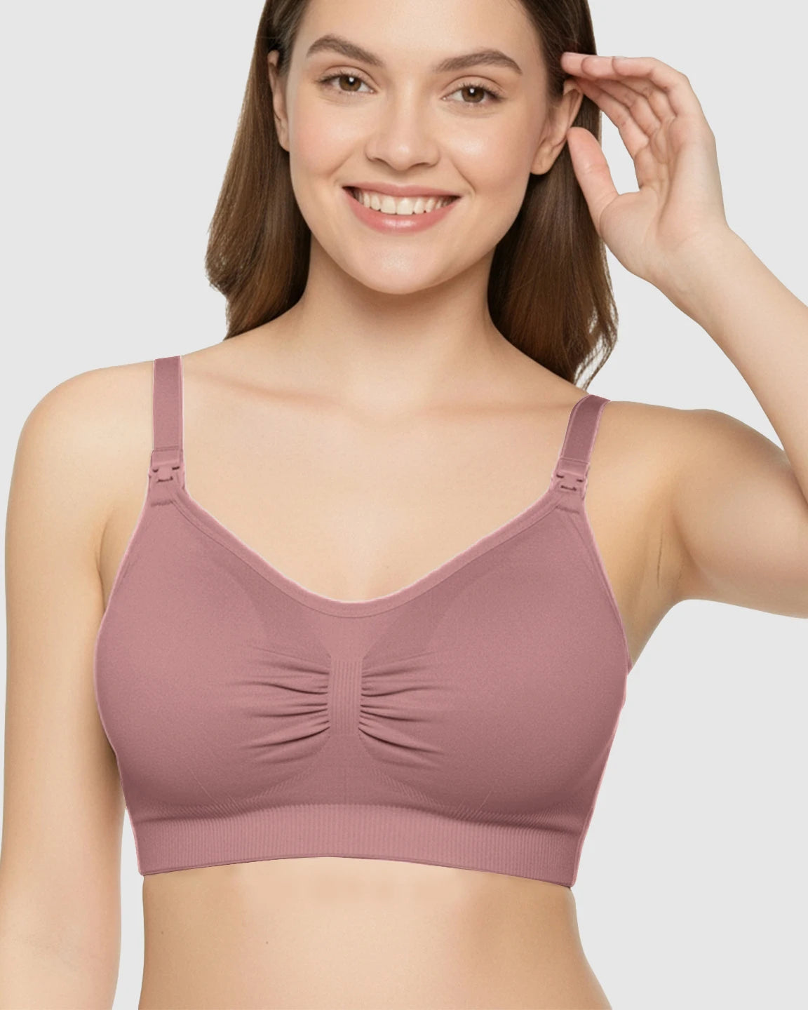 Soft Seamless Front-Open Nursing Bra