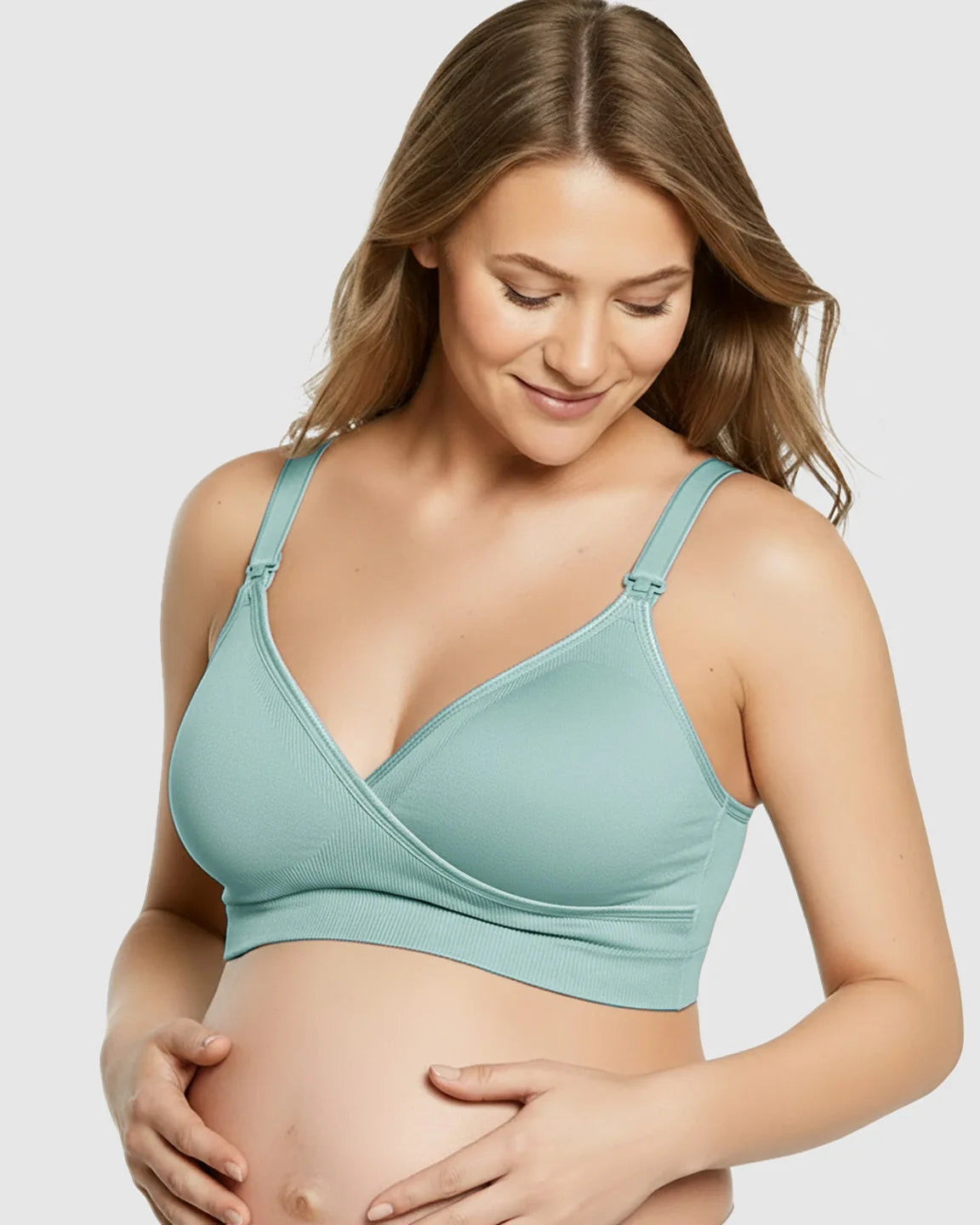 Seamless Front-Open Soft Stretch Nursing Bra