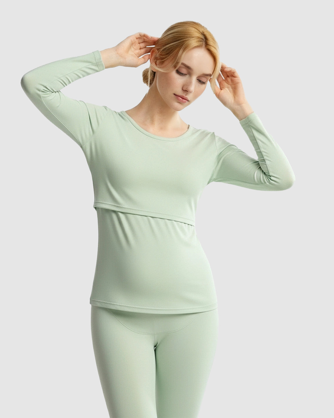 Thick Cotton Nursing Maternity Pajama Set