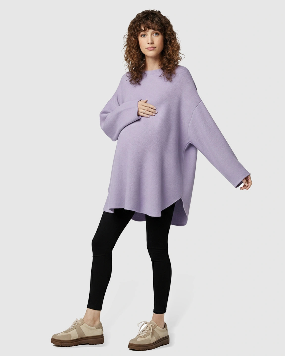 Cozy Woolen Loose-Fit Maternity Sweater