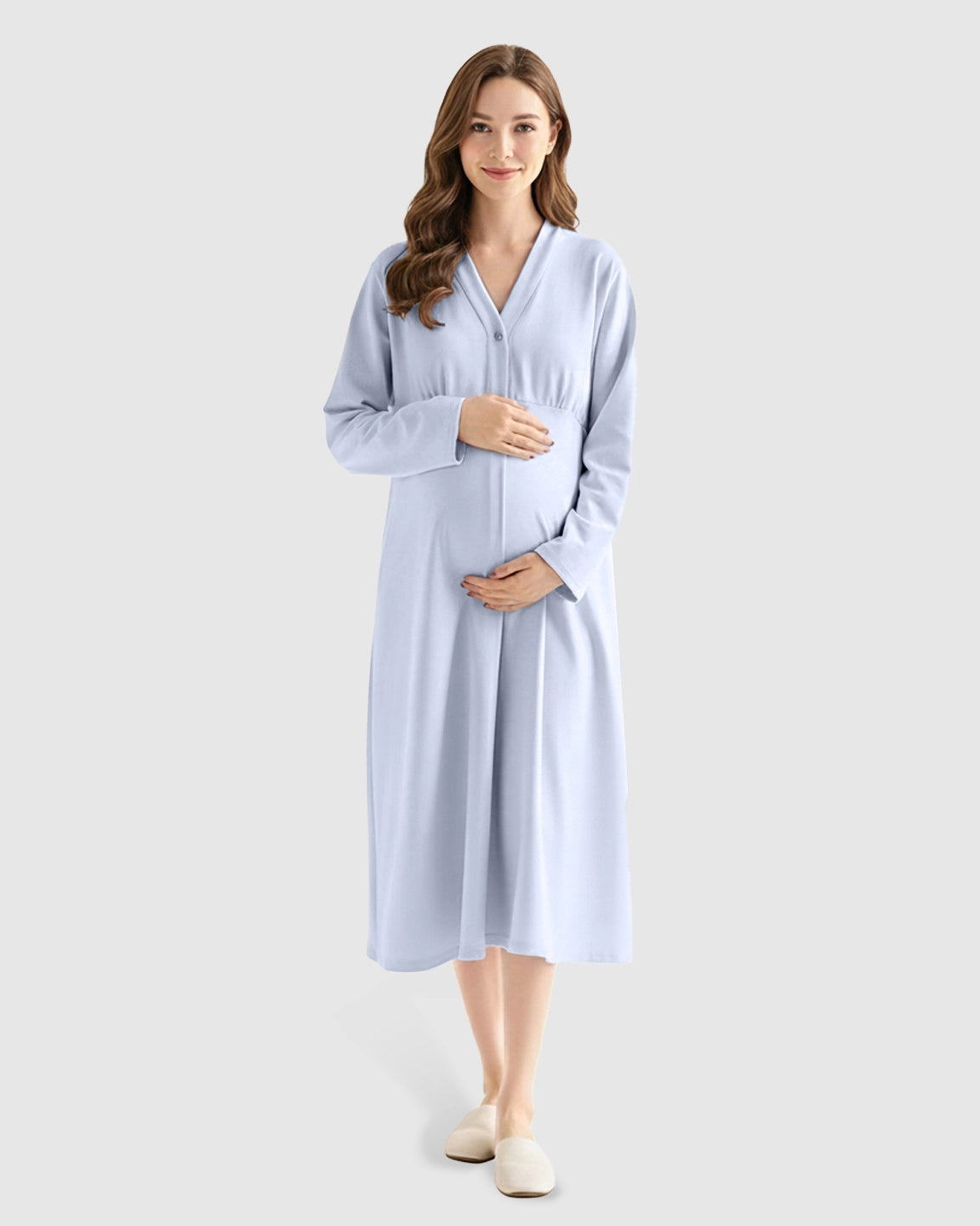 Cotton V-Neck Nursing & Maternity Top