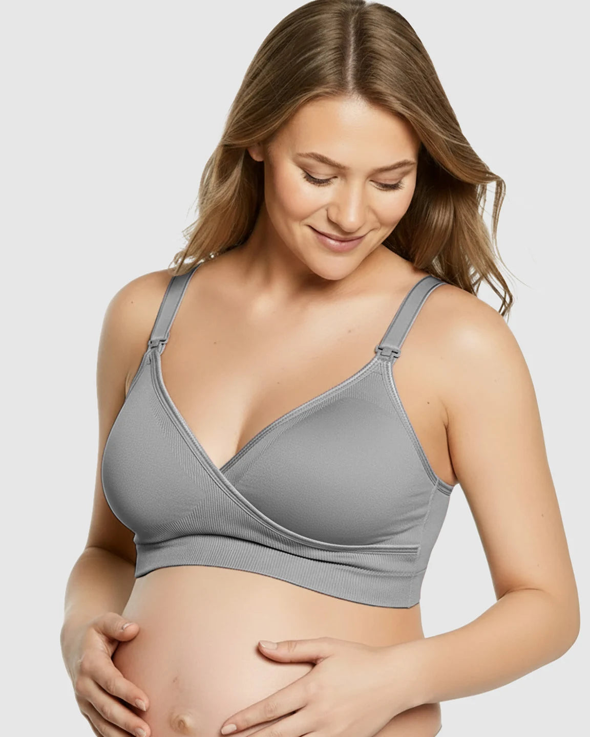 Seamless Front-Open Soft Stretch Nursing Bra