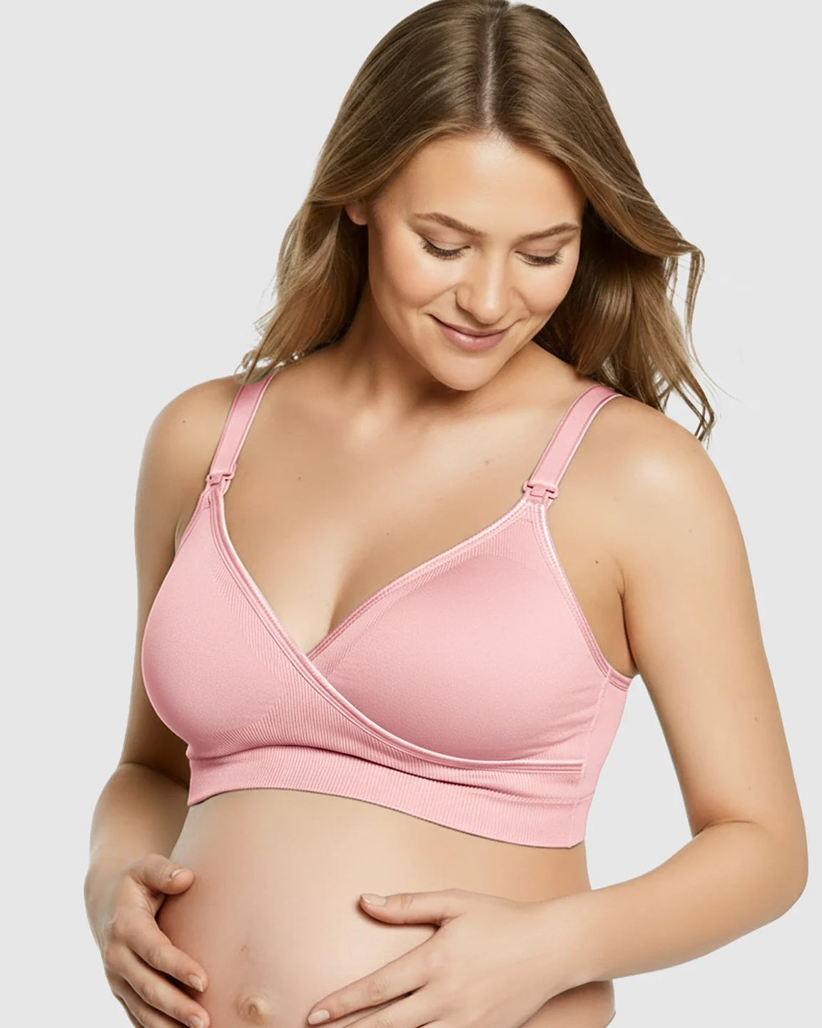 Seamless Front-Open Soft Stretch Nursing Bra