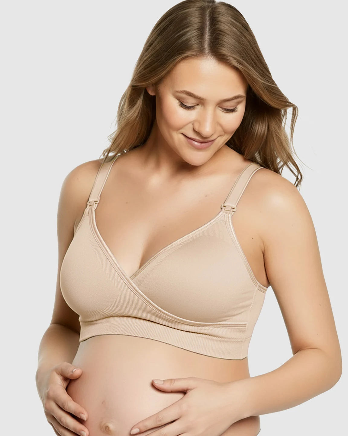 Seamless Front-Open Soft Stretch Nursing Bra