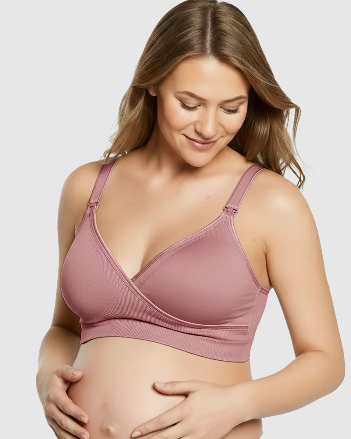 Seamless Front-Open Soft Stretch Nursing Bra