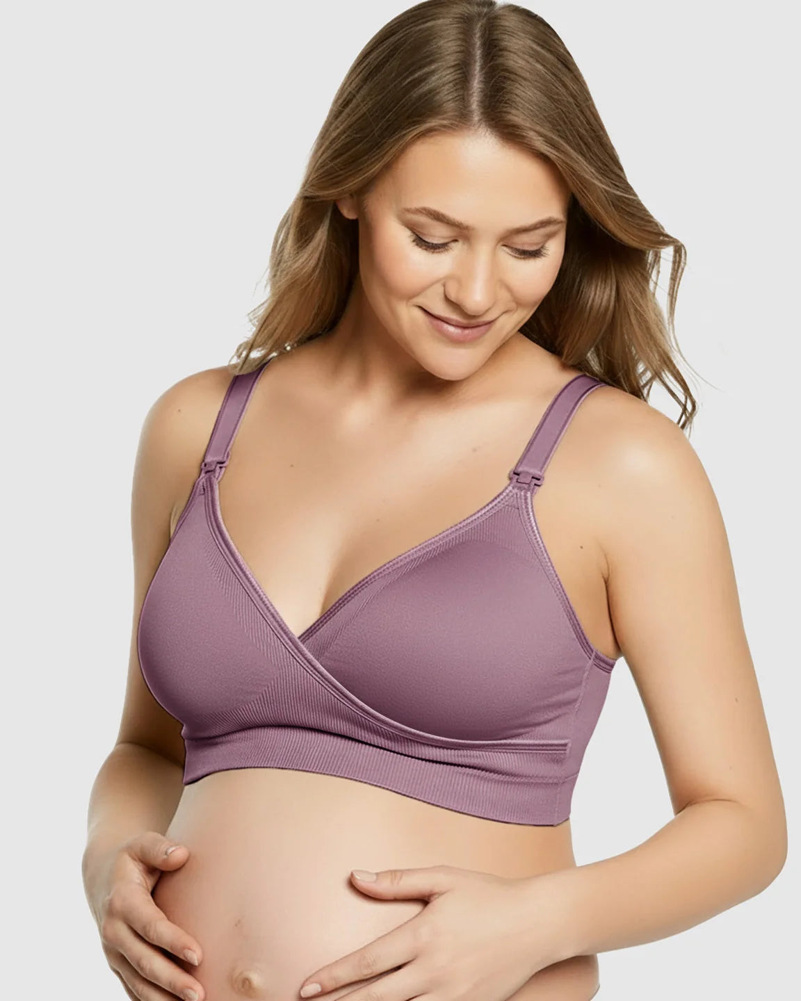 Seamless Front-Open Soft Stretch Nursing Bra