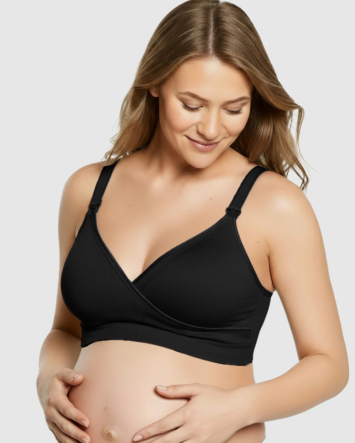 Seamless Front-Open Soft Stretch Nursing Bra