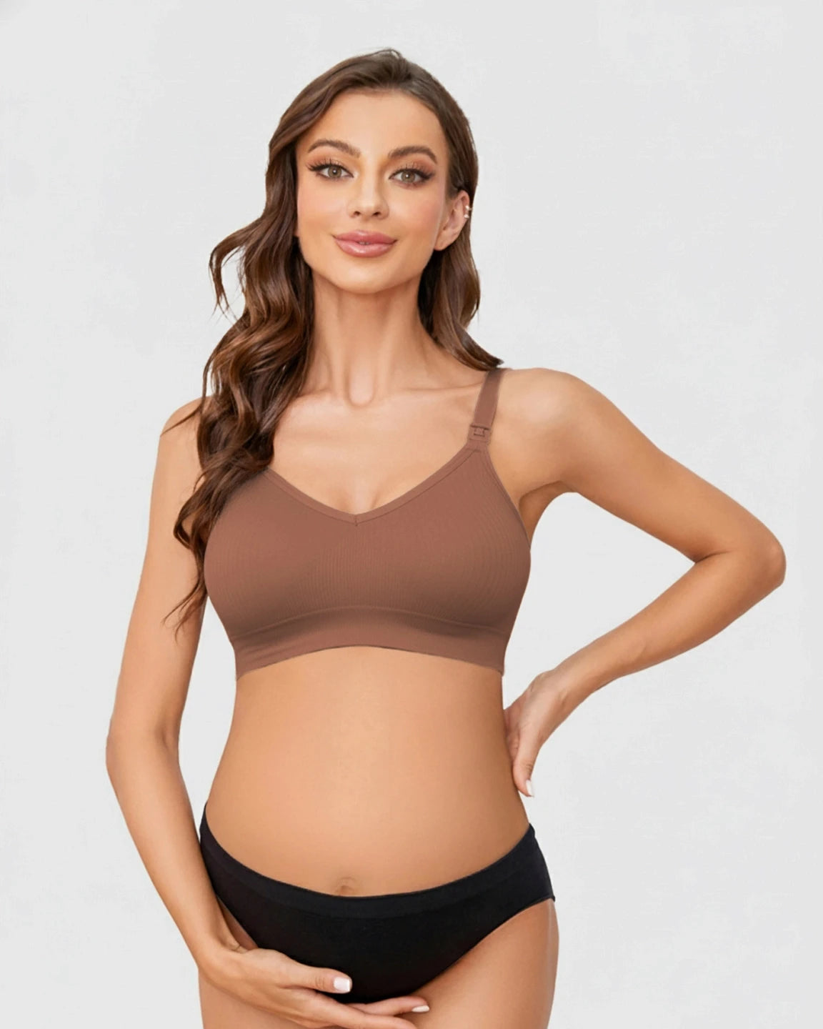 Wireless Front-Open Maternity Nursing Bra