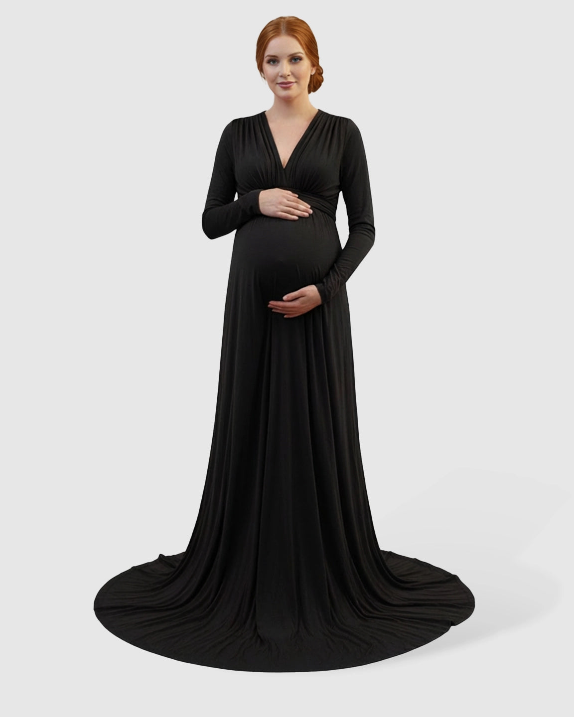 Empire Waist Romantic Style Maternity Photography Gown