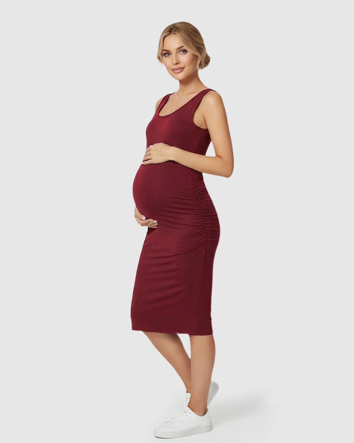 Sleeveless Camisole Bodycon Maternity Dress