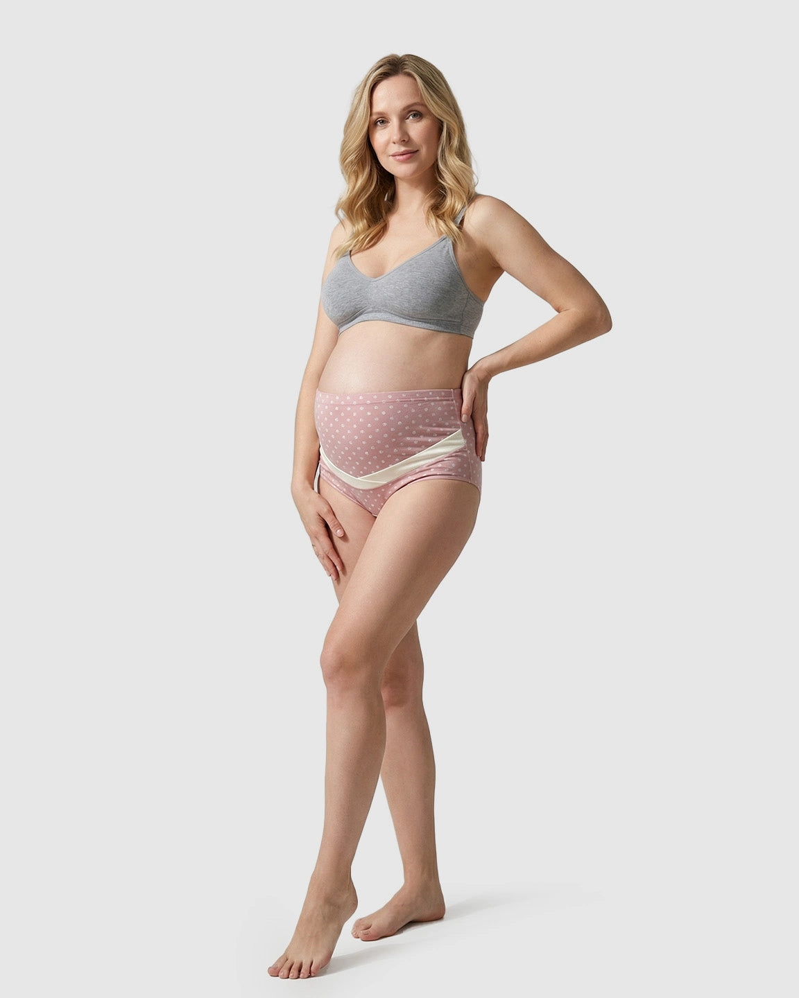 Two-Tone Full Coverage Maternity Brief