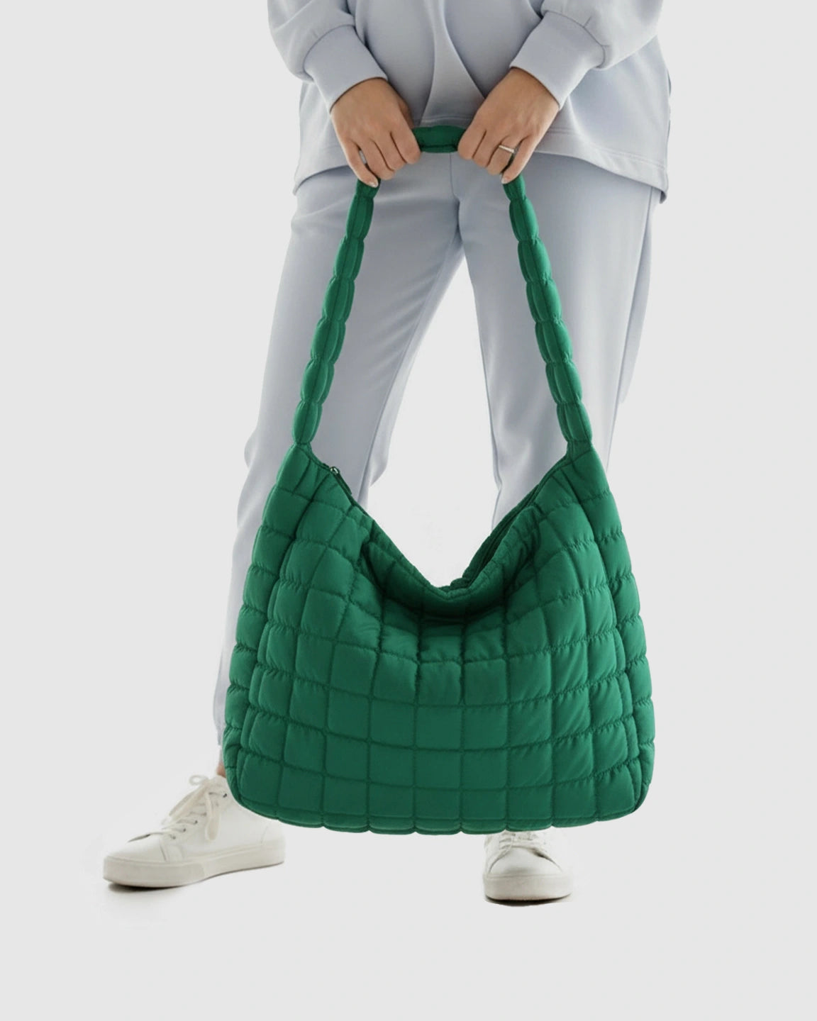 Plush Quilted Diaper Bag