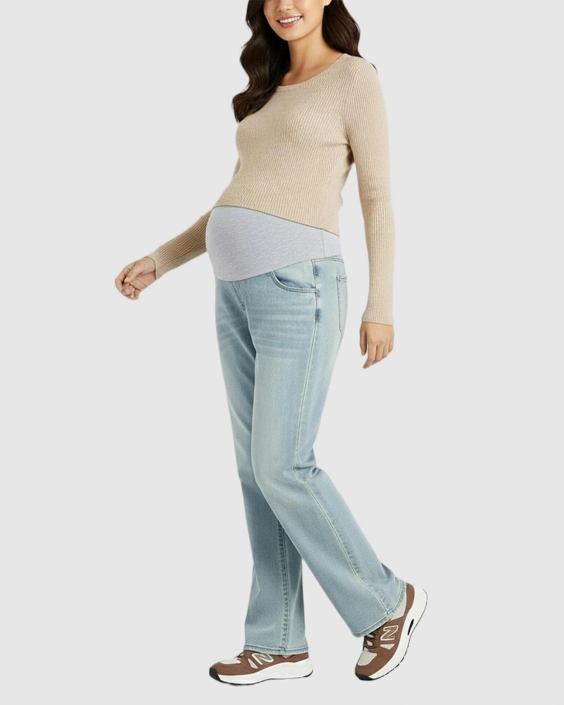 Soft Stretch Straight-Leg Maternity Jeans