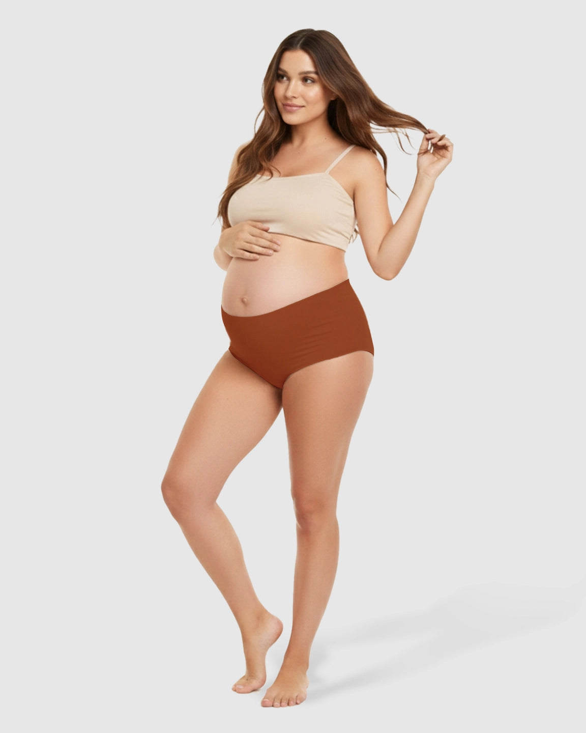 Seamless High-Waist Support Maternity Underwear