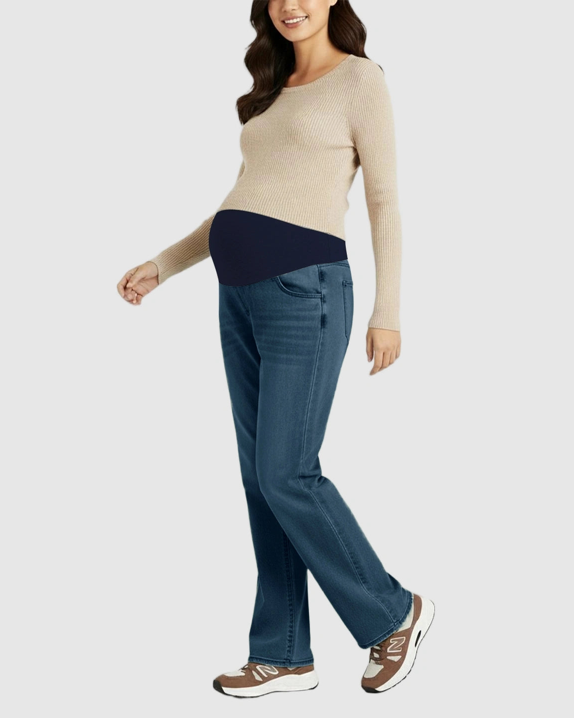 Soft Stretch Straight-Leg Maternity Jeans