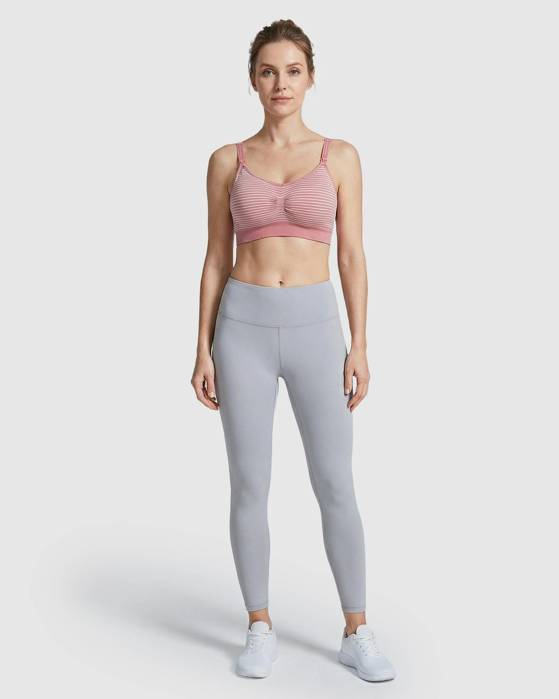 Striped Seamless Maternity Nursing Bra