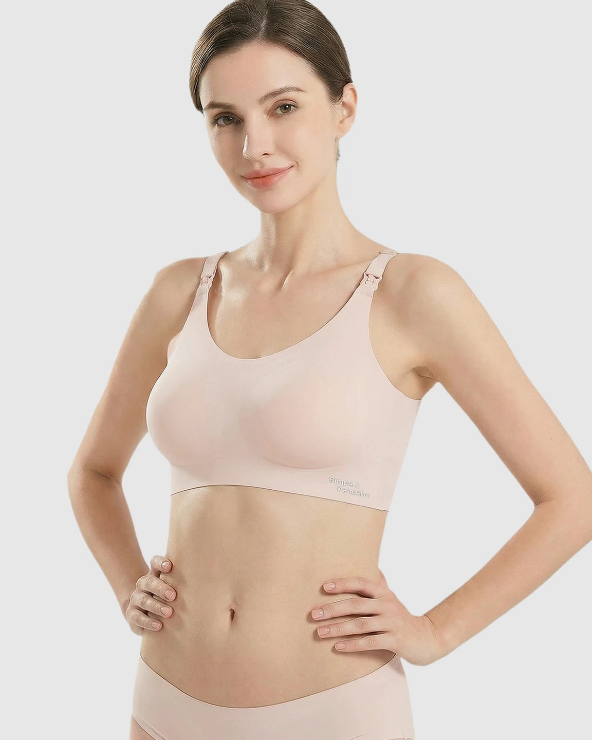 Clip-Down Straps Contoured Nursing Bra