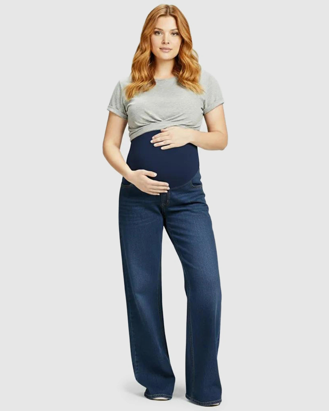 Stretch High-Waist Maternity Jeans