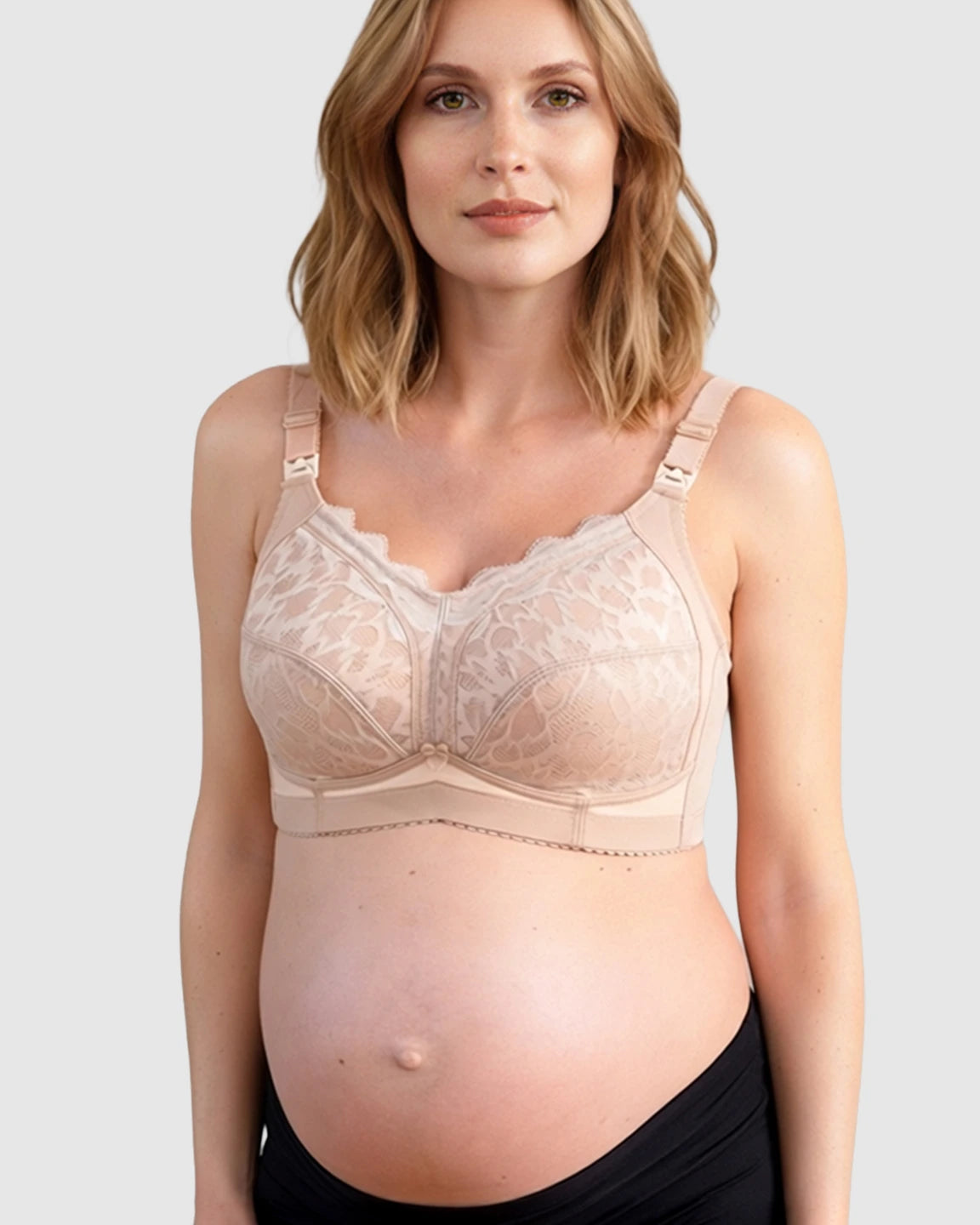 Lace Full-Cup Wire-Free Nursing Bra
