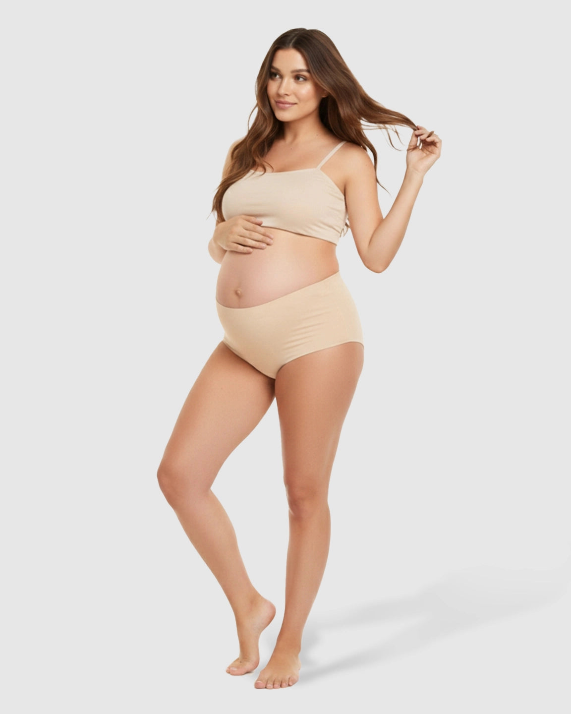 Seamless High-Waist Support Maternity Underwear
