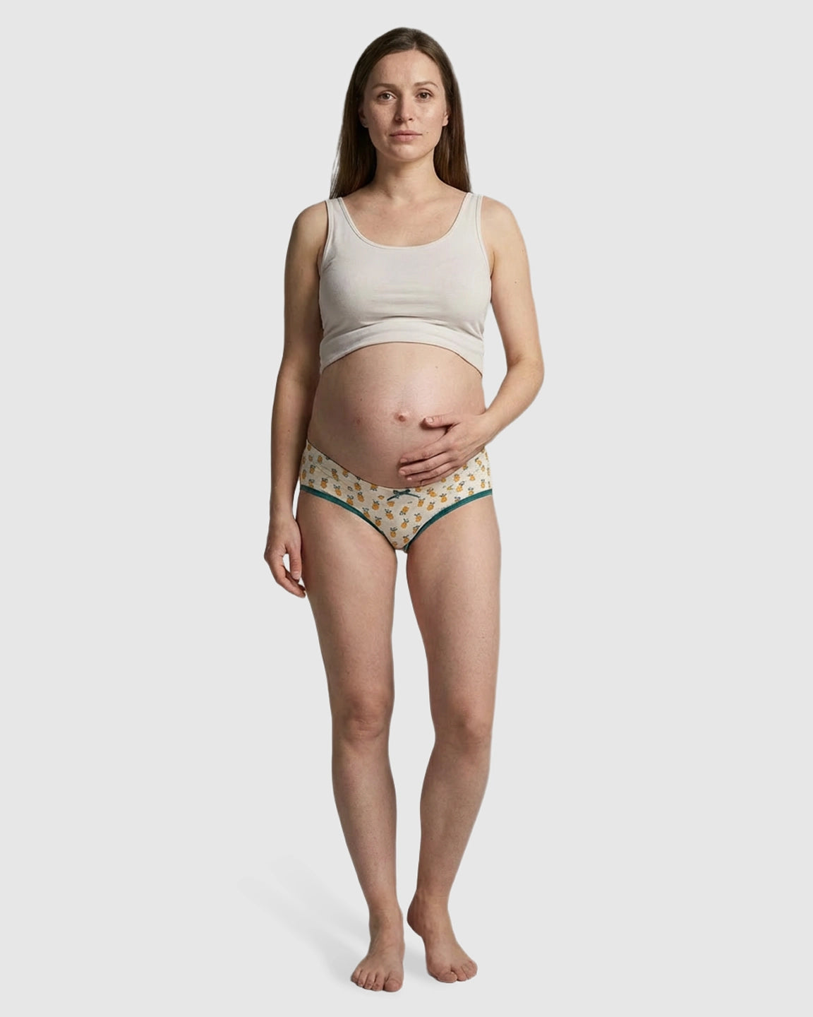 Pineapple Print Low Waist Maternity Panty