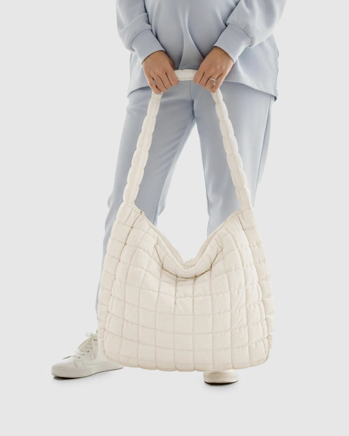 Plush Quilted Diaper Bag