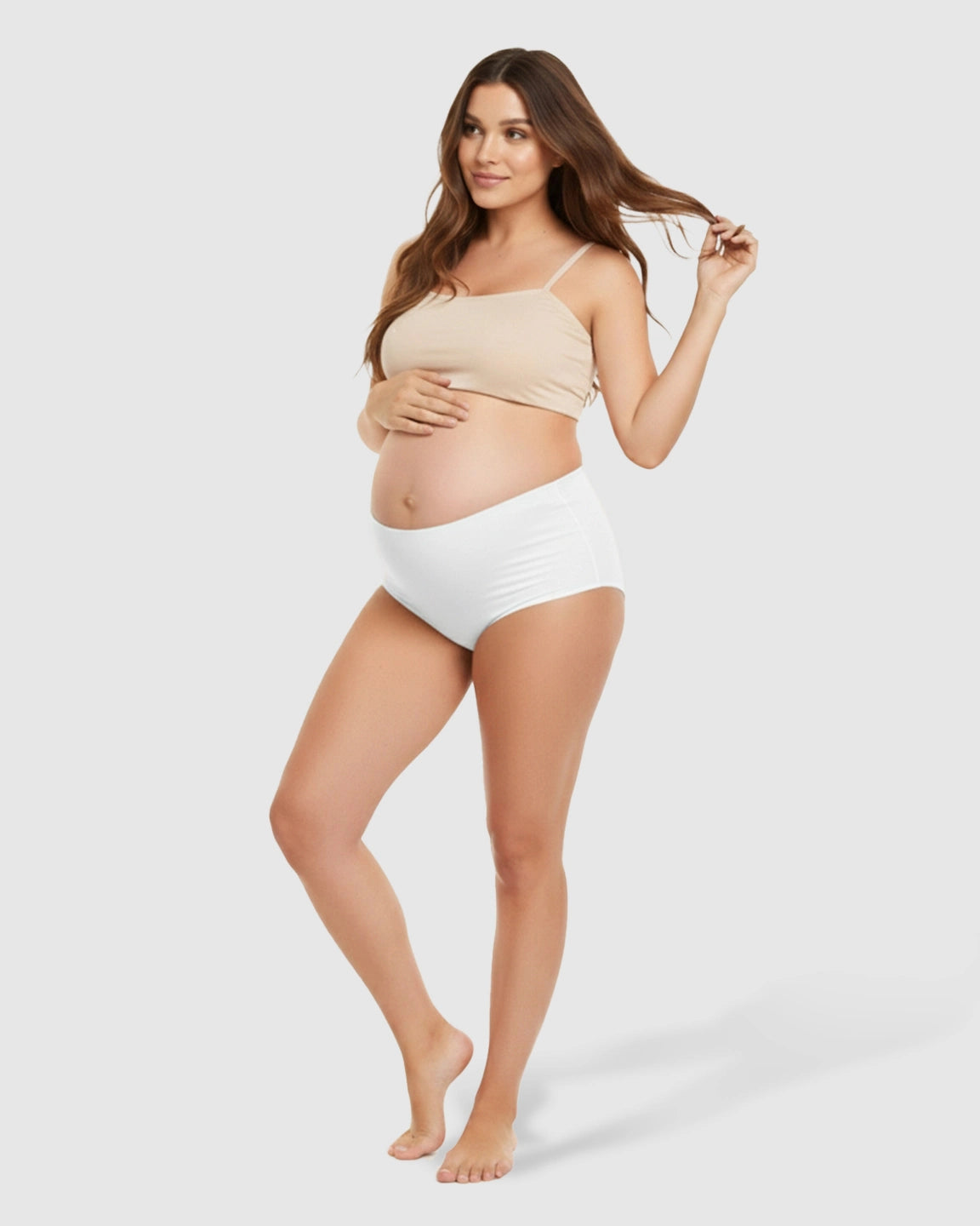 Seamless High-Waist Support Maternity Underwear