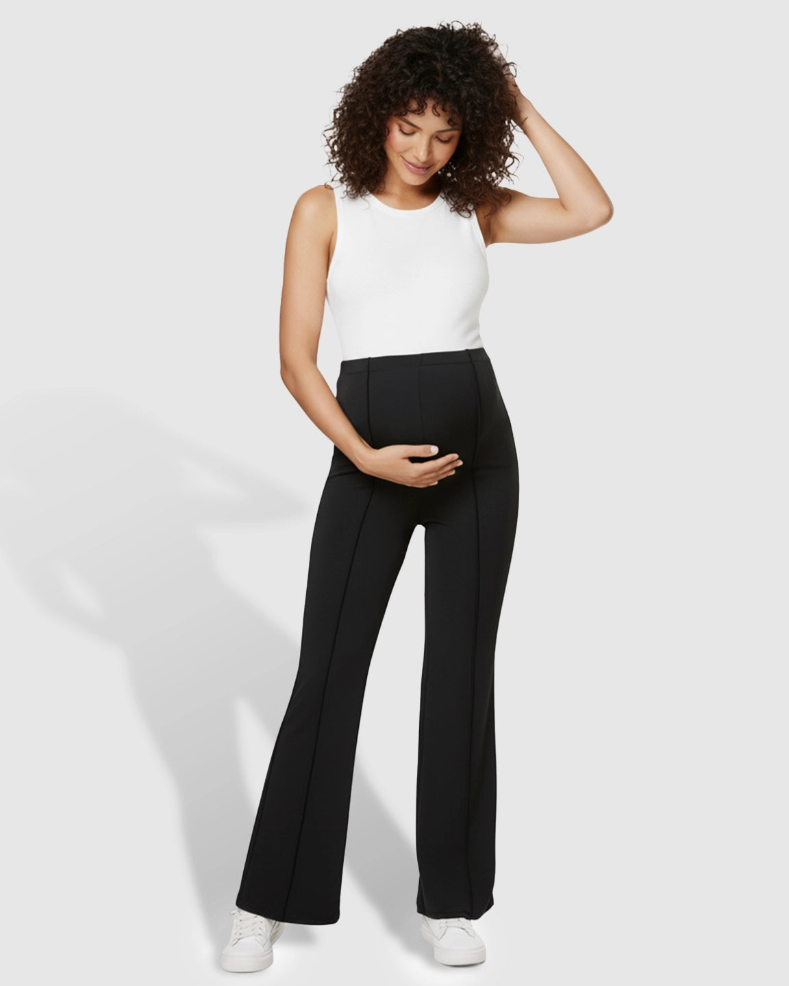 Butt-Lifting Flared Maternity Pants