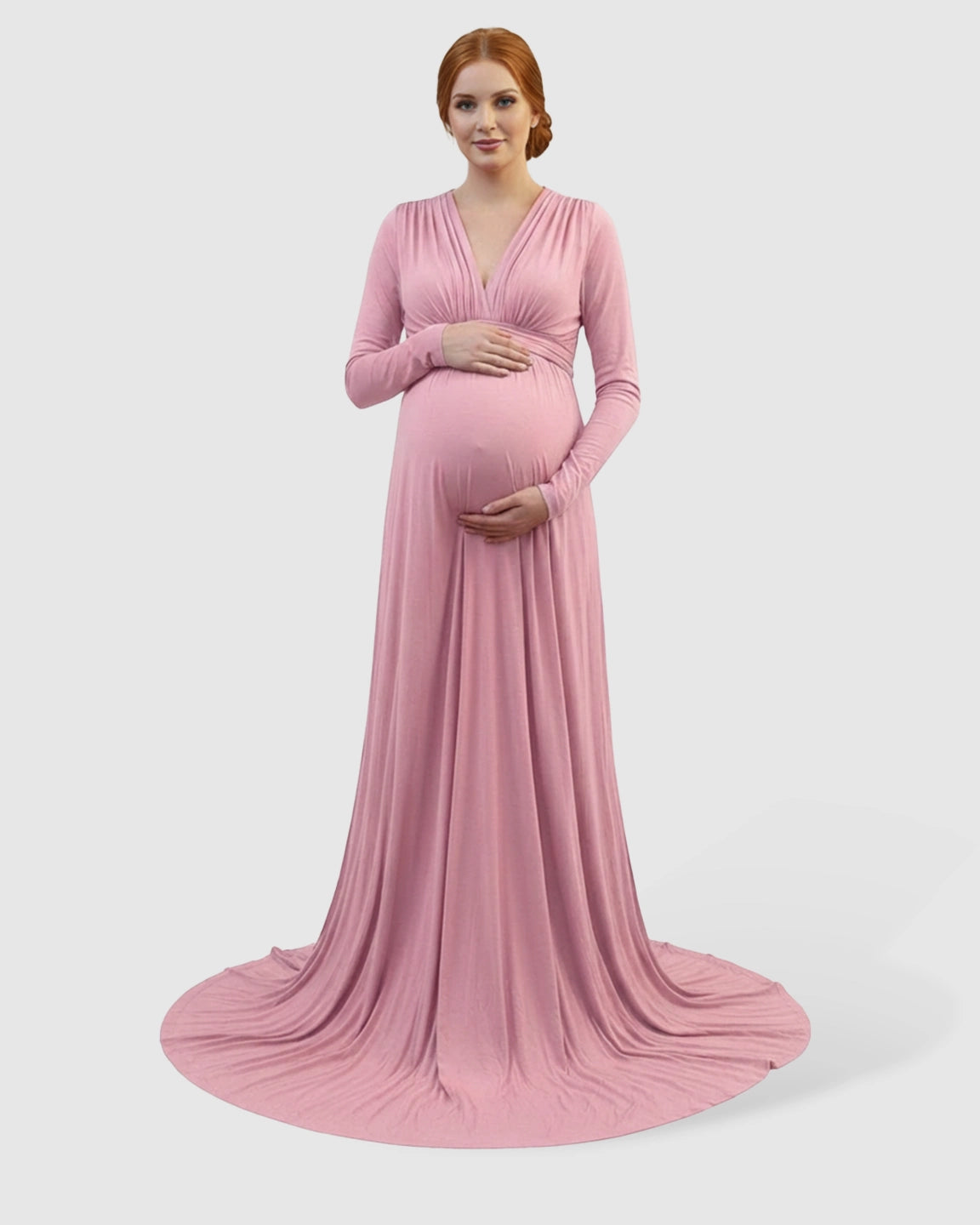 Empire Waist Romantic Style Maternity Photography Gown