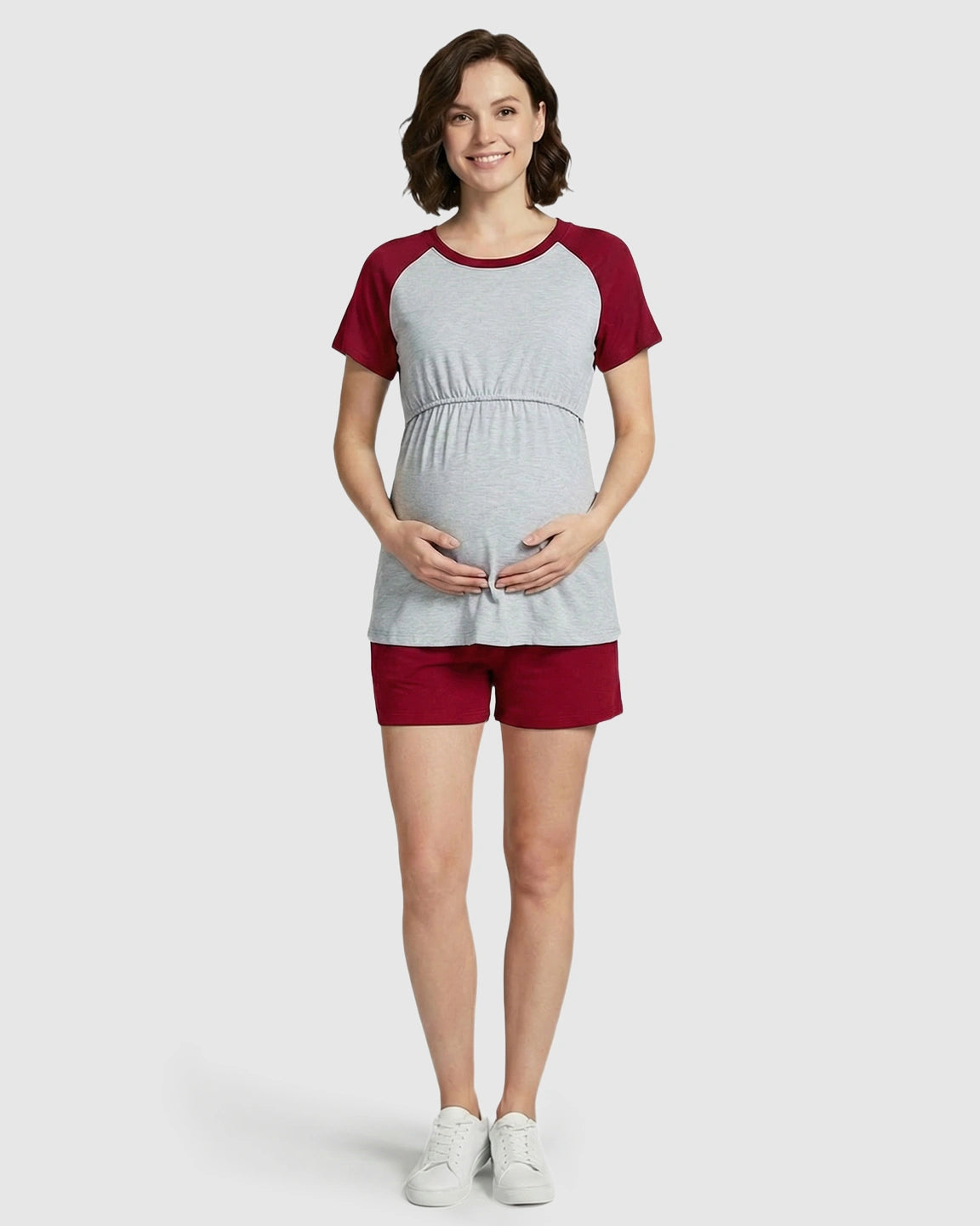 Raglan Sleeve Sporty Nursing Loungewear Set