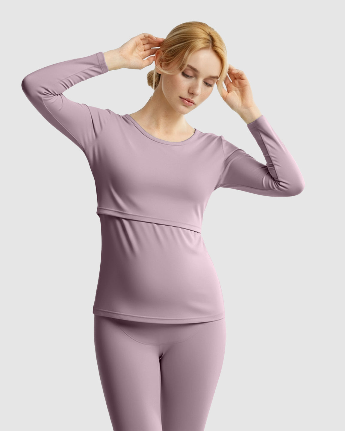 Thick Cotton Nursing Maternity Pajama Set